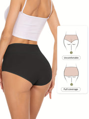 3pcs Letter Print Briefs Comfy & Breathable Panties Women's Lingerie