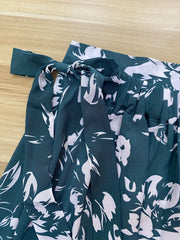 Floral Print Tie Waist Skirt for Spring & Summer