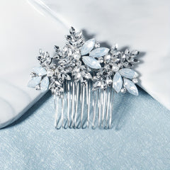 Bohemia Style Hair Comb Rhinestone Faux Pearl Bridal Wedding Headwear