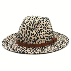 Leopard Jazz Tweed Bowler Hat Unisex