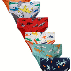 Boys Dino Briefs Shark Undies Trucks Pack of 6