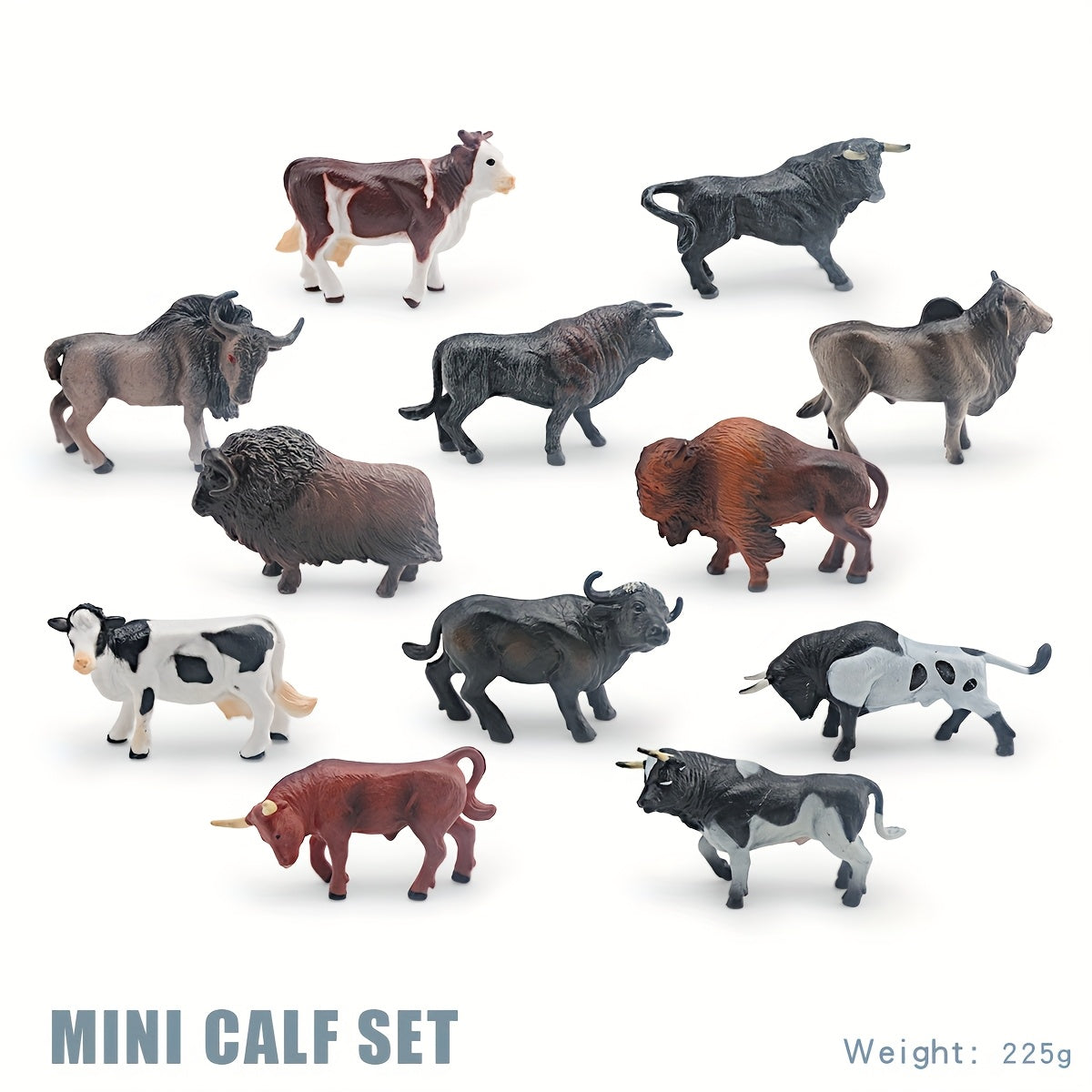Wild Animal Figurine Set Mixed PVC for Kids' Cognitive Development