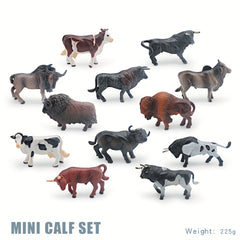 Wild Animal Figurine Set Mixed PVC for Kids' Cognitive Development