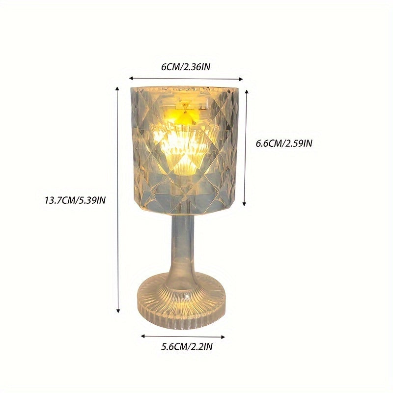 Rhombus Table Lamp Vertical Pattern for Home Decor