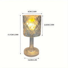 Rhombus Table Lamp Vertical Pattern for Home Decor