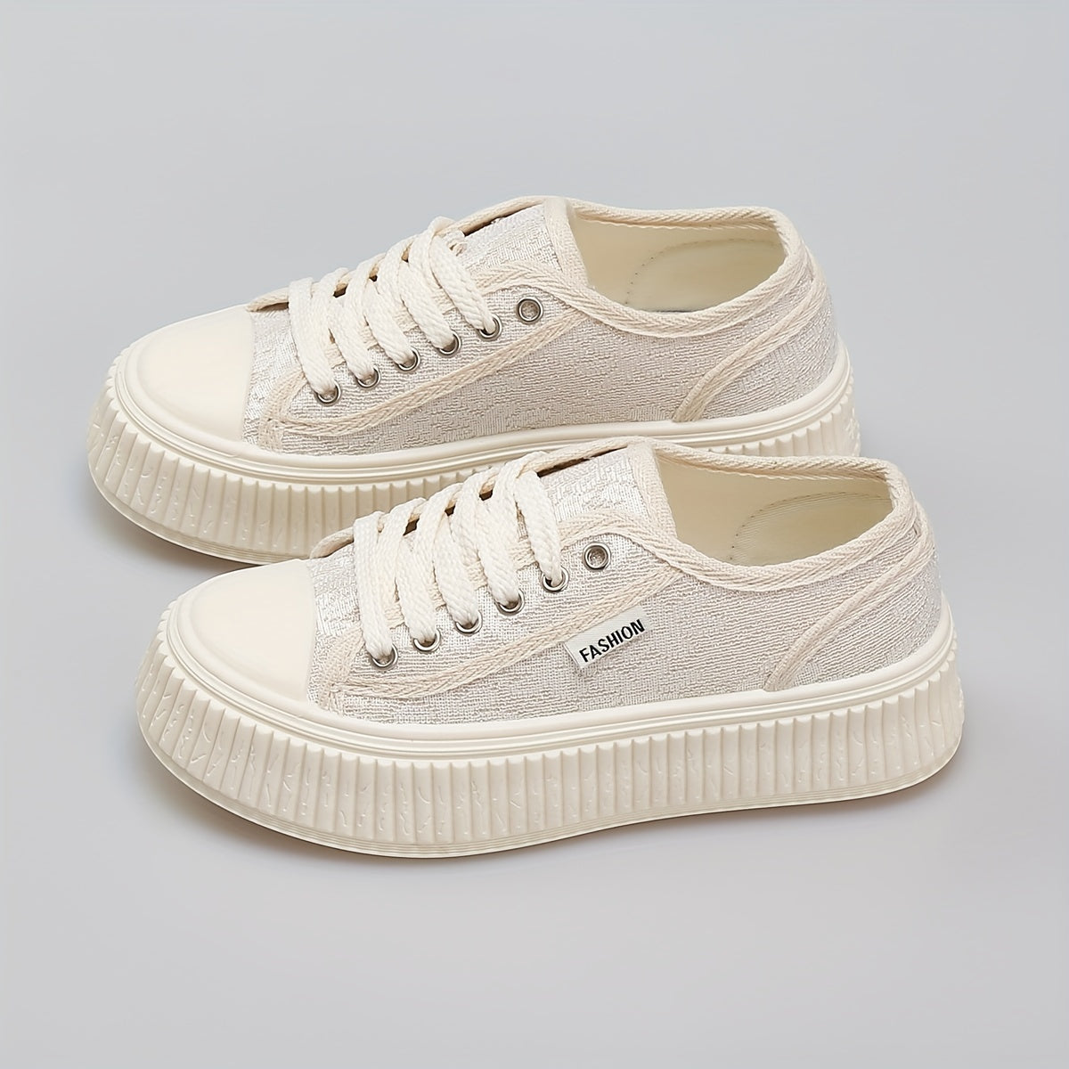 Women's Lace Up Canvas Shoes Casual Comfy Sneakers