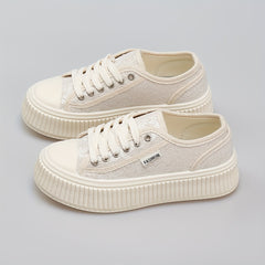 Women's Lace Up Canvas Shoes Casual Comfy Sneakers