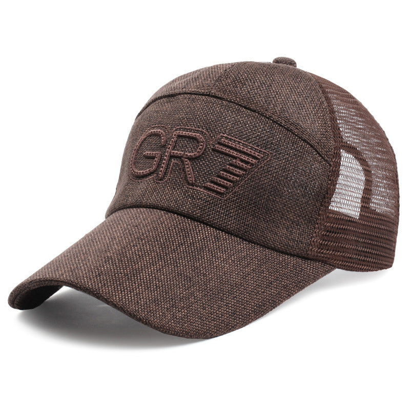 Embroidered Baseball Net Hat Sunscreen Hat
