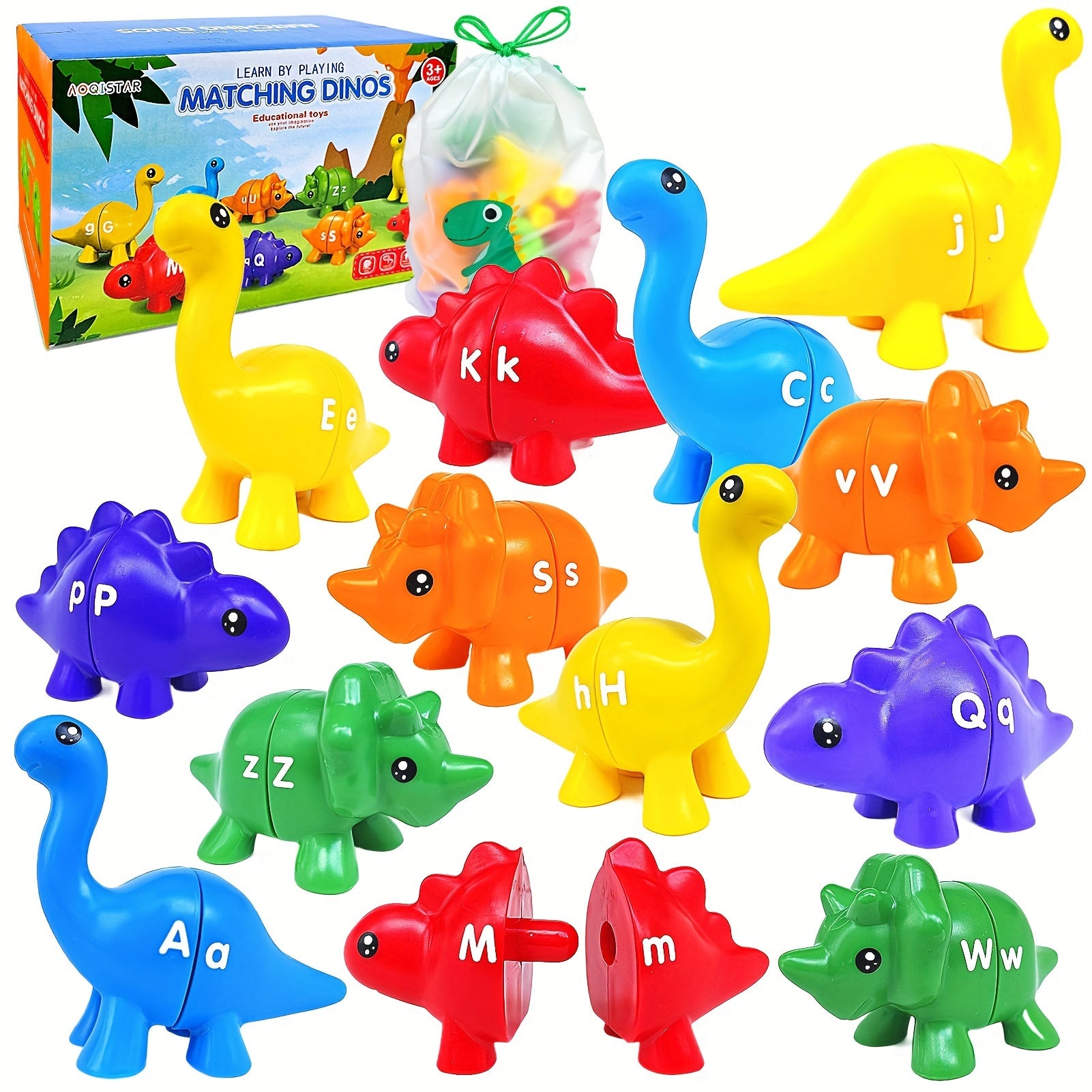 Dinosaur Matching Toy 18 Months Learn Numbers 1-10