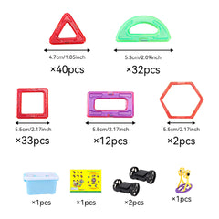 118pcs Magnetic Building Blocks Set Educational Toy
