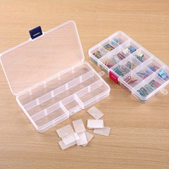 15 Grids Small Plastic Box Storage Case Waterproof Dustproof Large Capacity