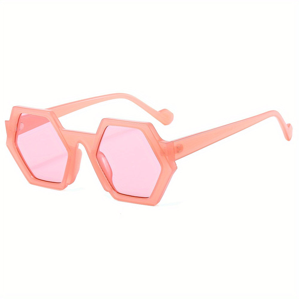 Geometric Frame Sunglasses Gradient Lens Glasses UV400