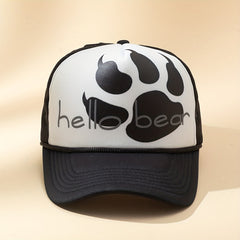 Men's Hollow Bear Claw Sponge Baseball Cap