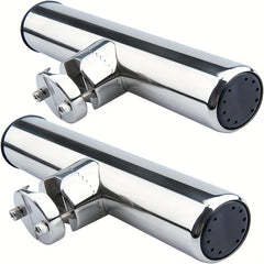 2pcs Stainless Steel Fishing Rod Holders For Boat Rail Mount