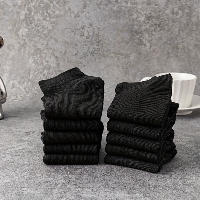10 Pairs Soft Lightweight Low Cut Ankle Socks Women's Stockings & Hosiery