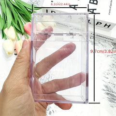 Transparent Plastic Cigarette Box 20 pack Flip Cover Rough Case