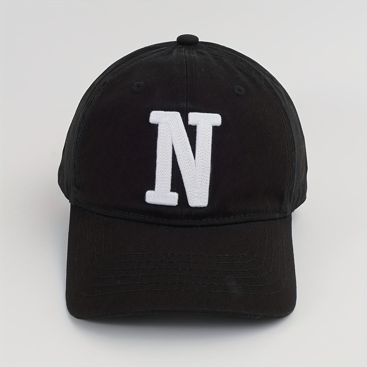 Patch Cotton Baseball Cap Solid Couple Dad Hat Unisex Casual Adjustable