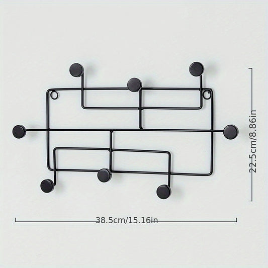 Scandinavian Geometric Metal Wall Hooks
