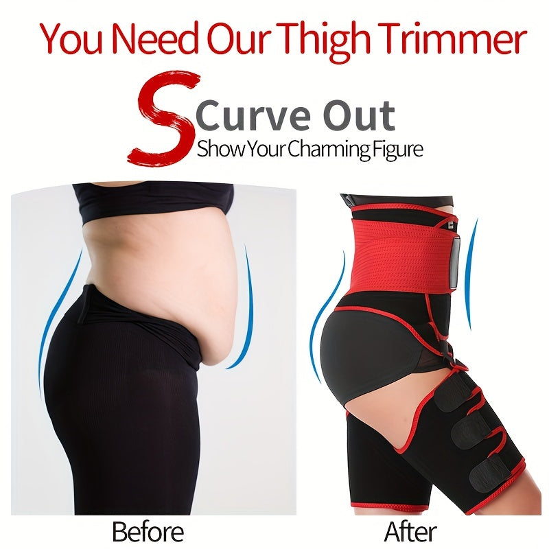 Waist Trainer Trimmer Belt Tummy Control Compression Thigh Wrap Cincher