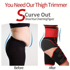 Waist Trainer Trimmer Belt Tummy Control Compression Thigh Wrap Cincher