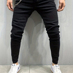 Slim Fit Jeans Mens Casual Stretch Street Style Denim Pants
