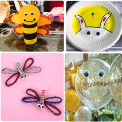 Self Adhesive Doll Eyes Wiggle Glue Eyes for DIY Crafts