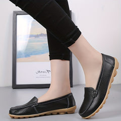 Women's Comfy Slip-On Solid Flat Shoes Soft Sole Non Slip Flats