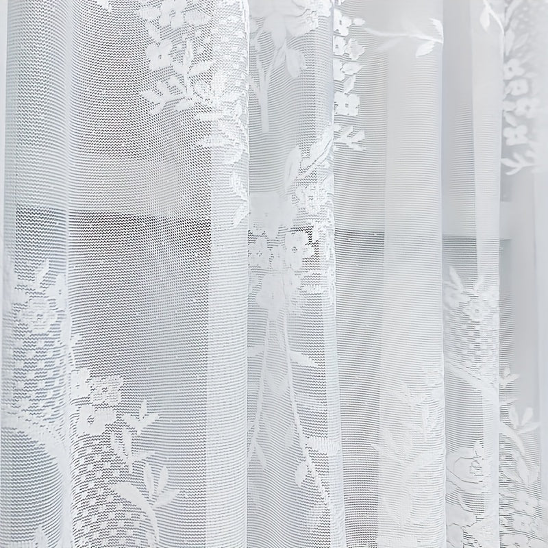 American Pastoral Gauze Curtain for Home Decor