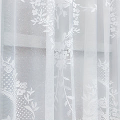 American Pastoral Gauze Curtain for Home Decor