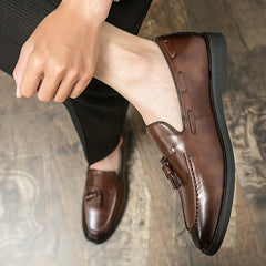 Men's Tassel Loafer Shoes Lightweight Non slip Dress Shoes