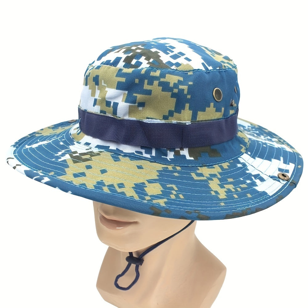 Camo Bucket Hat for Camping and Fishing