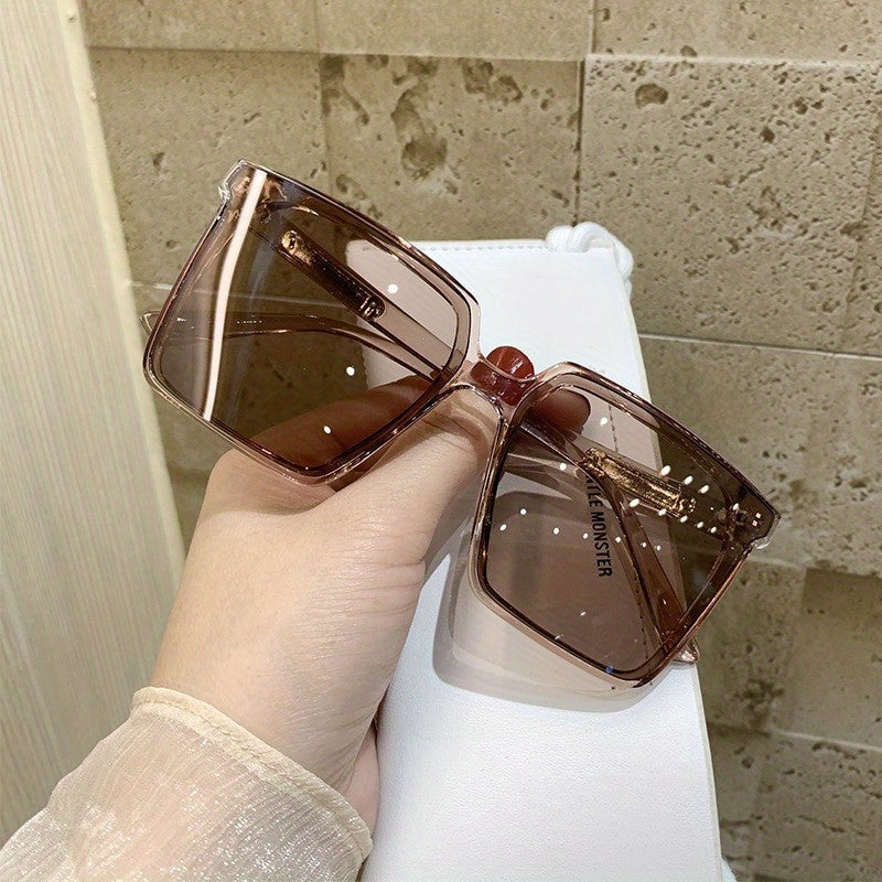 Oversized Square Frame Sunglasses UV400