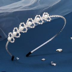Rhinestone Heart Hairband Headband Princess Tiara