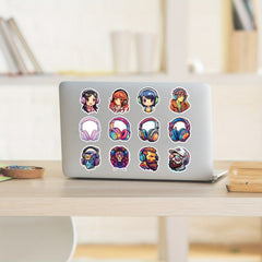 50pcs Headset Series Graffiti Stickers Waterproof DIY Creative Decorative