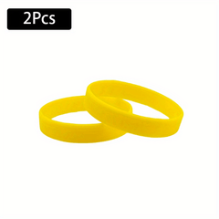 2pcs Silicone Bracelet for Fitness and Sports
