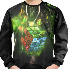 Jigsaw Cube Print Kid's Sweatshirt Unisex Pullover