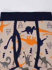 5pcs Toddler Boys Cotton Boxer Briefs Dinosaur Car Underwear