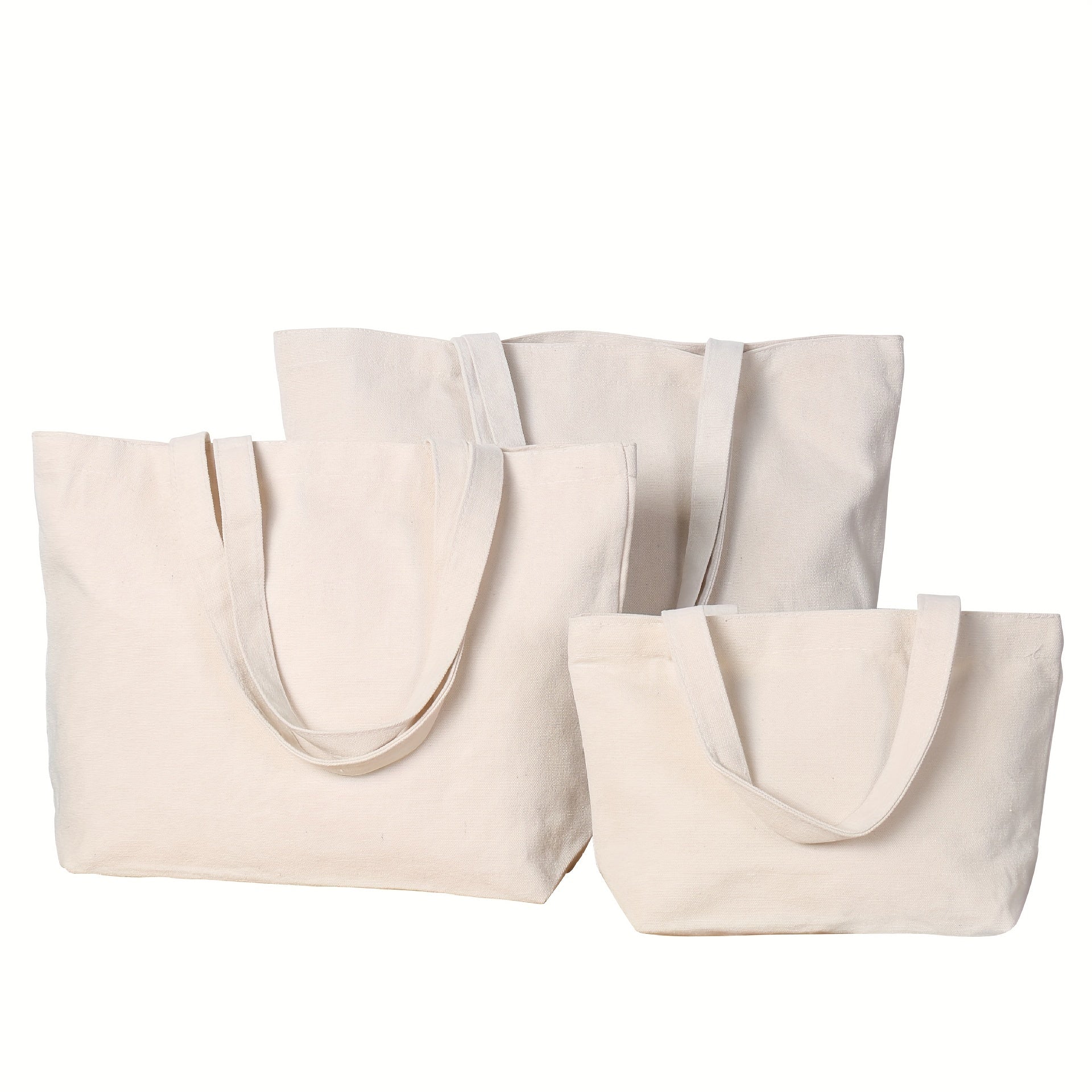 Thickened Canvas Portable Shopping Bag Blank DIY