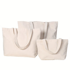 Thickened Canvas Portable Shopping Bag Blank DIY