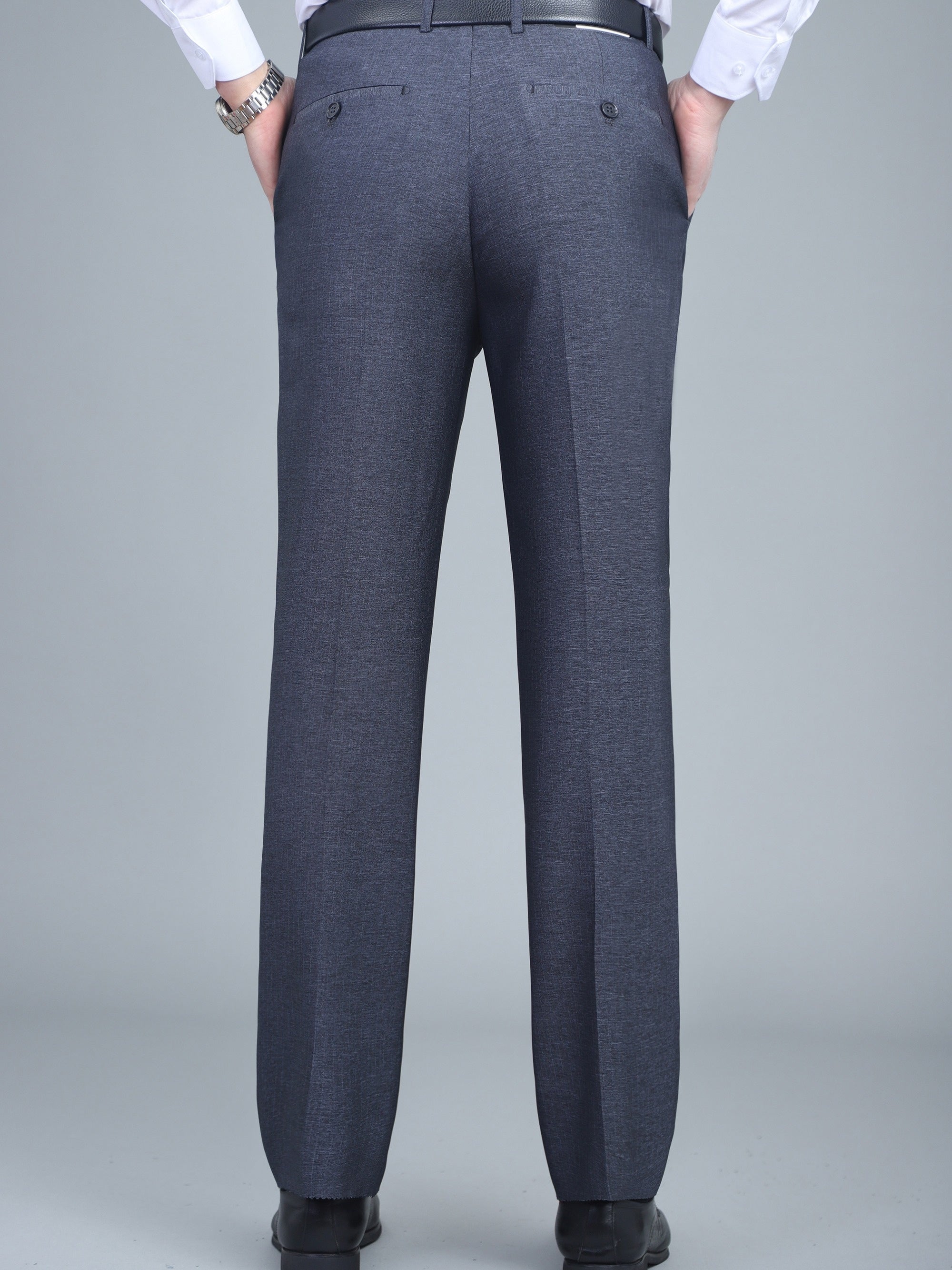 Men's Solid Dress Pants Spring Fall Business