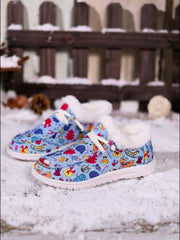 Women's Christmas Snow Boots with Santa Claus Designs