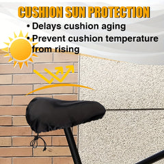 2pcs Waterproof Bike Seat Cover Drawstring Rain Dust Protection