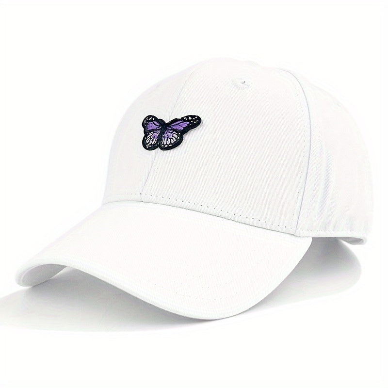 Butterfly Embroidery Patch Baseball Cap Candy Dad Hats Adjustable