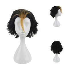Men's 12inch Short Dress Up Wig Cosplay Party Fiber Wig