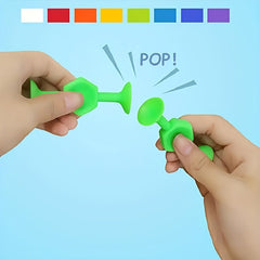 27pcs Kids' Silicone Suction Cup Toy Set Vibrant Soft Building Blocks