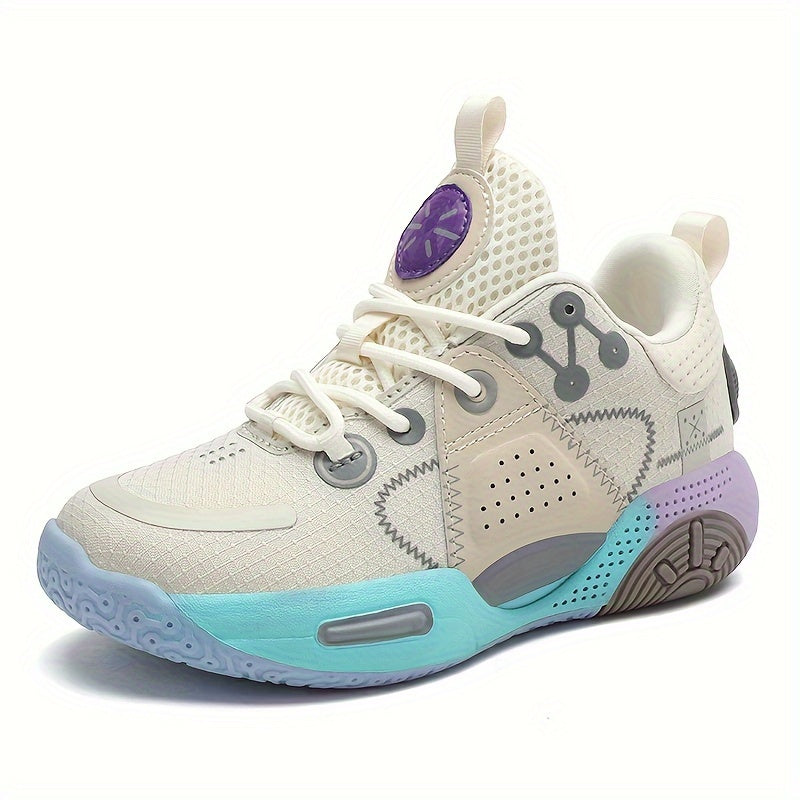 Boys' Non Slip Basketball Shoes Lace Up Sneakers Halloween Winter