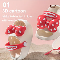 Bowknot Open Toe Sandals for Baby Girls - All Seasons