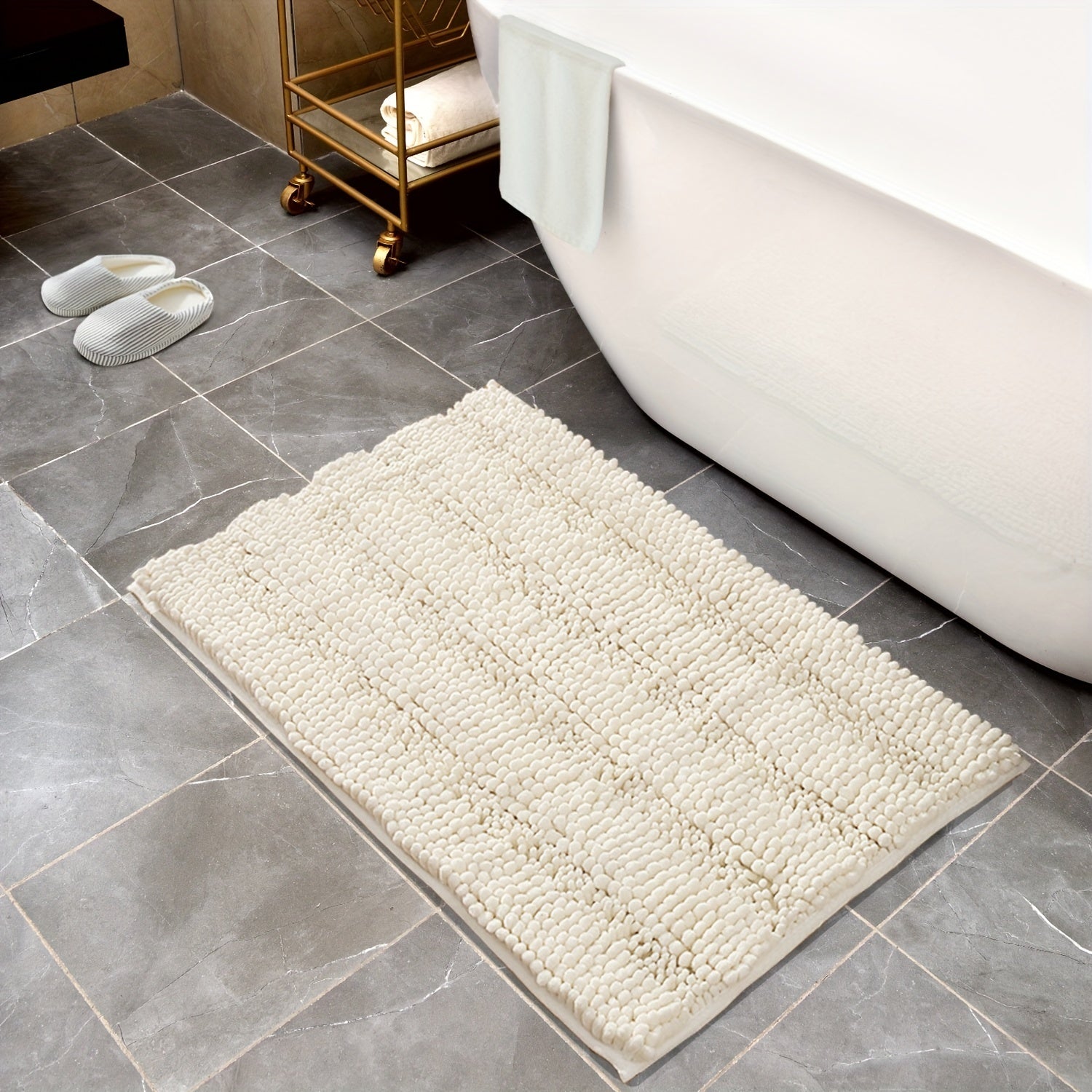 Chenille Plush Non-slip Bathroom Floor Mat