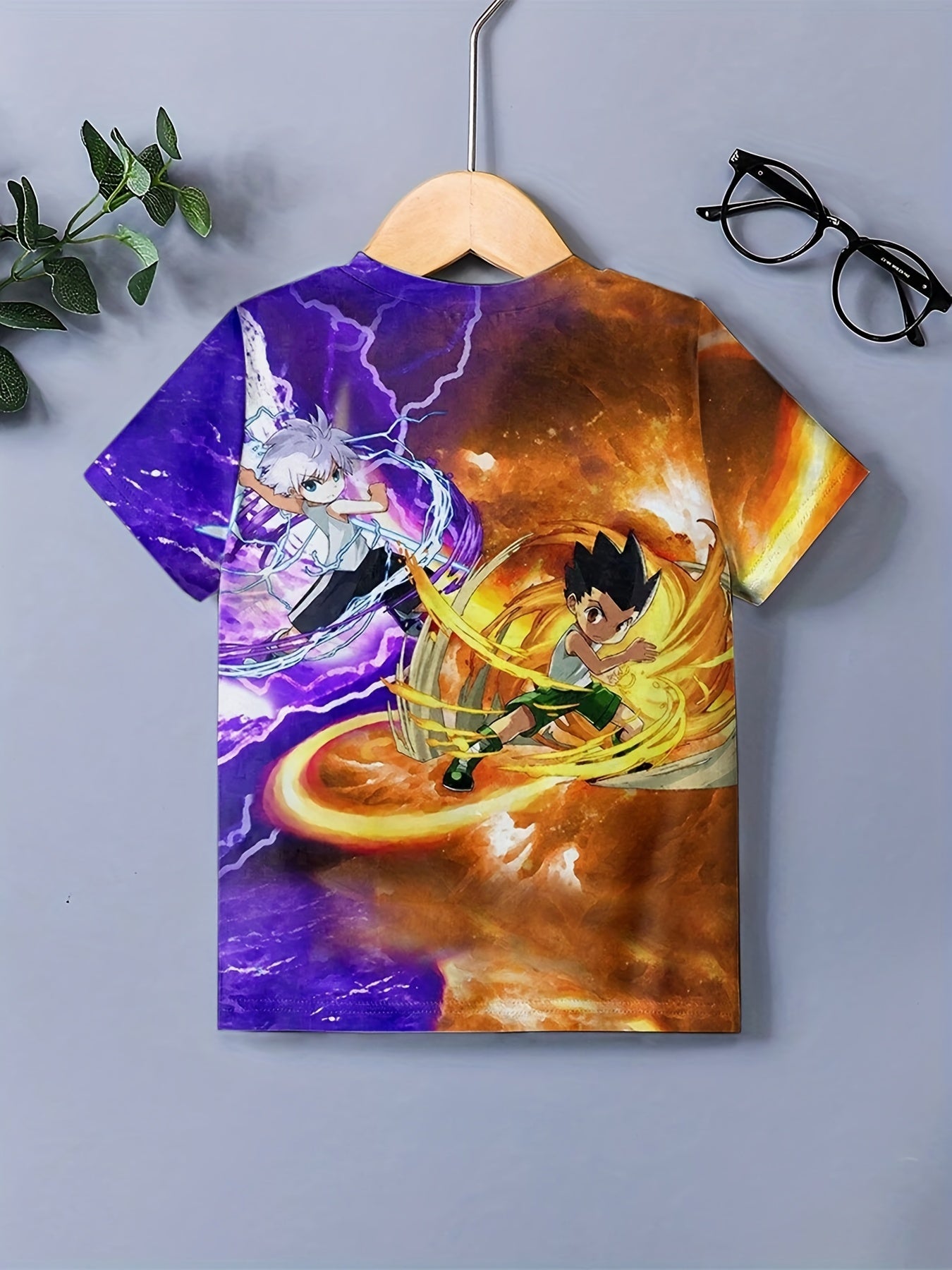 Breathable 3D Anime Print Boys Tee for Summer Activities