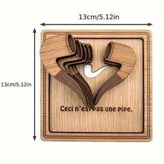 Wooden 7 Pipes Puzzle Game Brain Burning Toy
